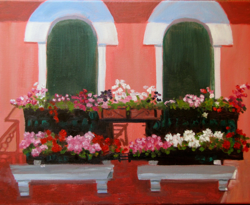 Deb Bartos - Window Boxes, Murano Italy. 