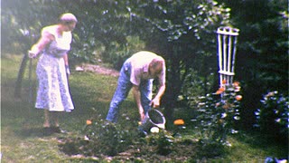 Image result for man gardening 1950s